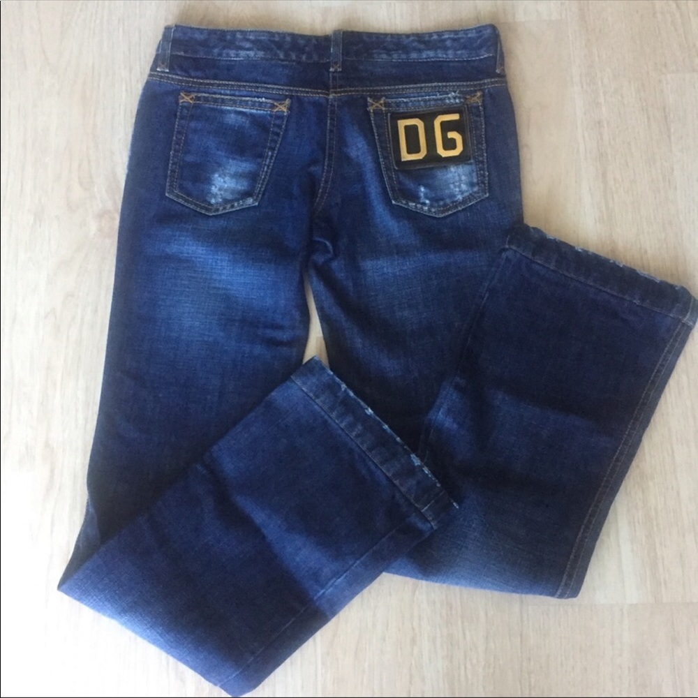 DOLCE & GABBANA BLUE JEANS SIZE 8, ITALIAN SIZE 44